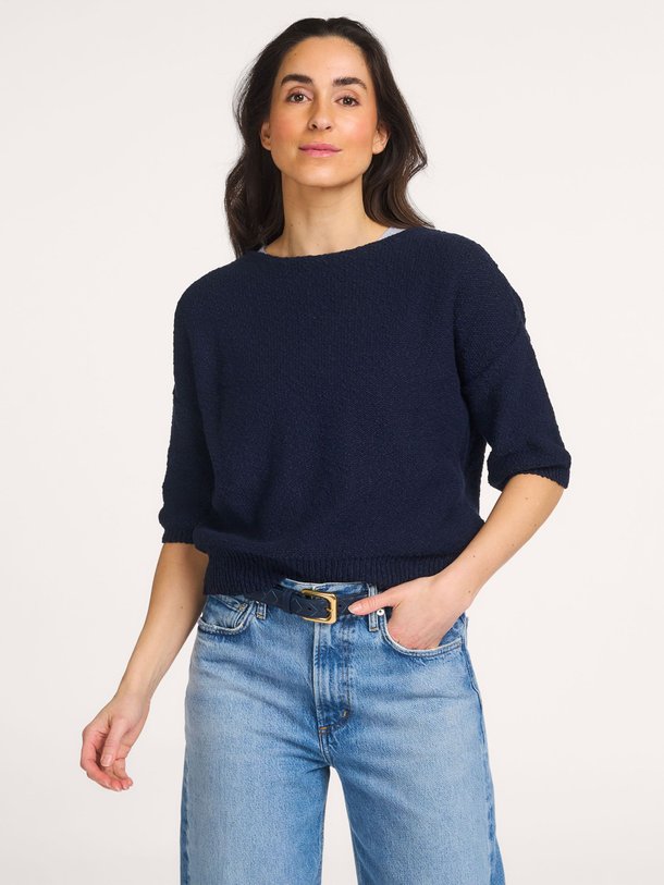 Ontdek de Katoen/linnenmix trui van No Man's Land in de kleur Donkerblauw bij Orangebag. Op werkdagen voor 21:45 besteld, morgen in huis.