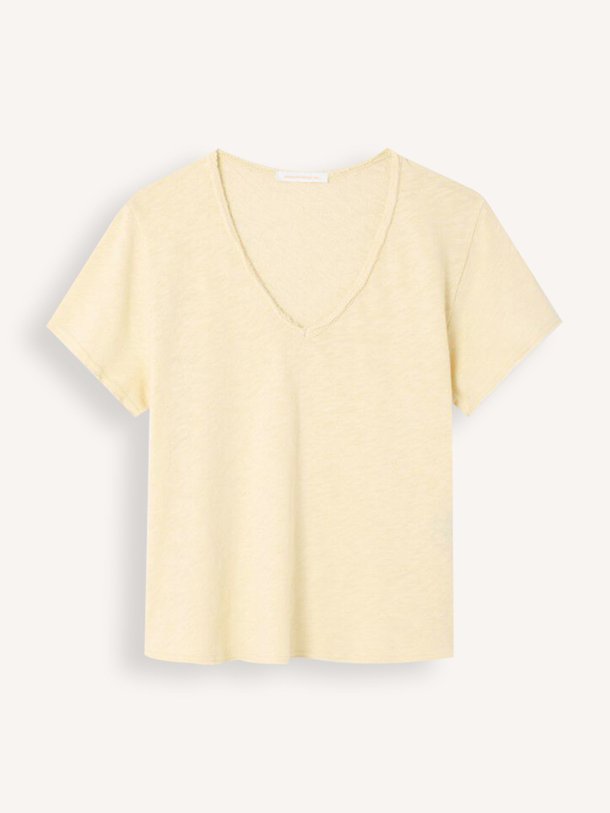 Ontdek de Sonoma katoenen slub T-shirt van American Vintage in de kleur Lichtgeel bij Orangebag. Op werkdagen voor 21:45 besteld, morgen in huis.