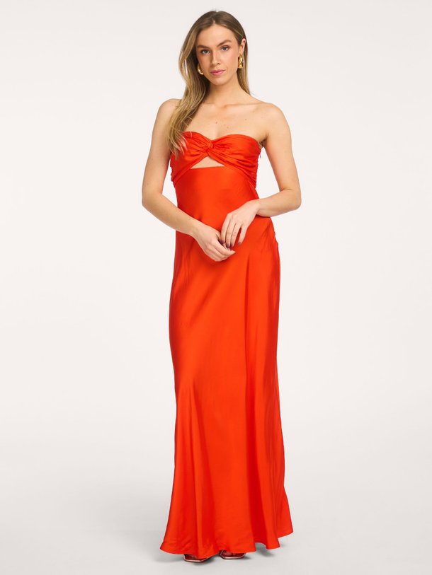 Ontdek de Jetlife viscose strapless jurk van Essentiel Antwerp in de kleur Rood bij Orangebag. Op werkdagen voor 21:45 besteld, morgen in huis.