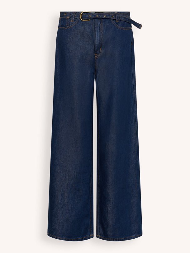 Ontdek de Tasma high waist loose fit non-stretch jeans van My Essential Wardrobe in de kleur Donkerblauw bij Orangebag. Op werkdagen voor 21:45 besteld, morgen in huis.