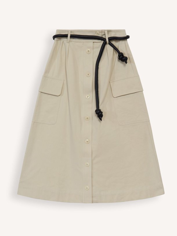 Ontdek de Kerith katoenen A-lijn rok van Sea New York in de kleur crème bij Orangebag. Op werkdagen voor 21:45 besteld, morgen in huis.
