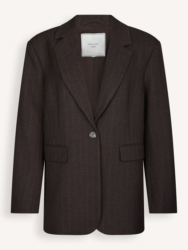 Ontdek de Gaby geweven blazer met krijtstreep van Neo Noir in de kleur Donkerbruin bij Orangebag. Op werkdagen voor 21:45 besteld, morgen in huis.