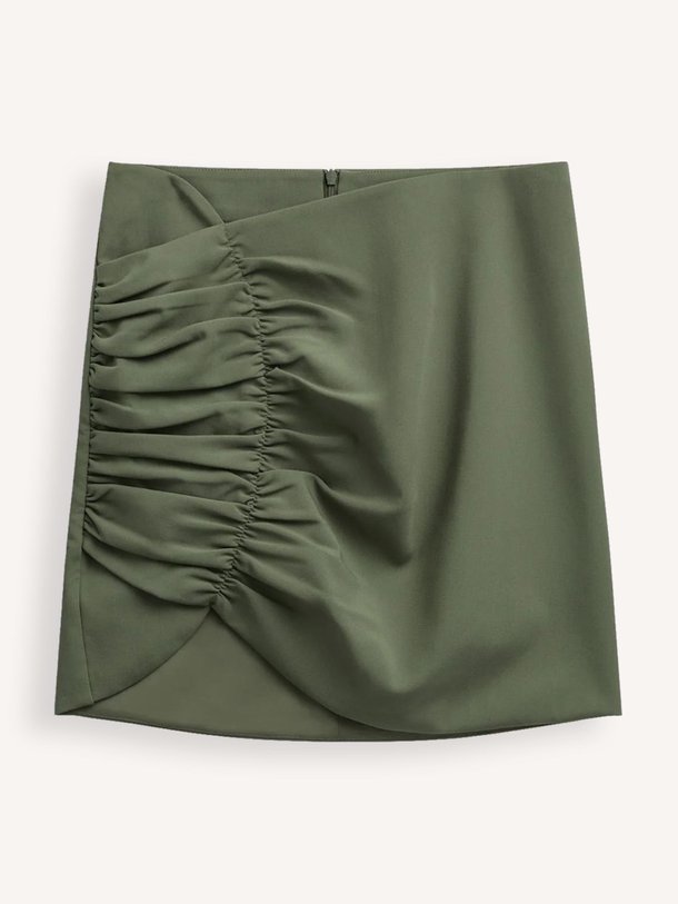 Ontdek de Refined viscosemix mini rok van Iben in de kleur groen bij Orangebag. Op werkdagen voor 21:45 besteld, morgen in huis.