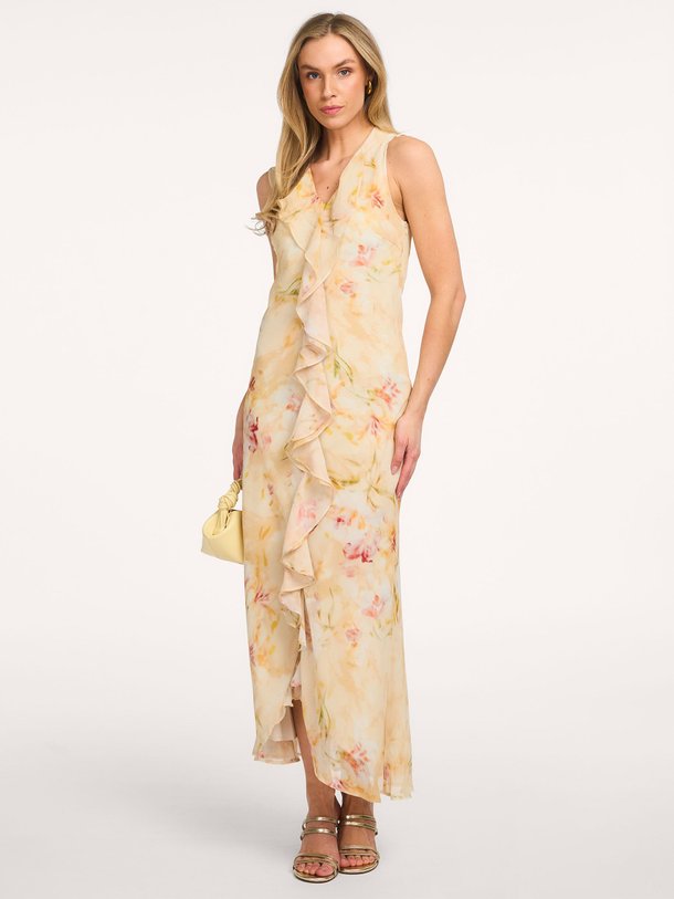 Ontdek de Zella geweven jurk met print van Neo Noir in de kleur Geel bij Orangebag. Op werkdagen voor 21:45 besteld, morgen in huis.