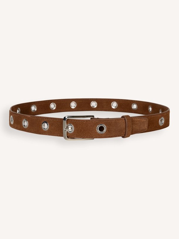 Ontdek de Babette suède riem van Dante 6 in de kleur Cognac bij Orangebag. Op werkdagen voor 21:45 besteld, morgen in huis.