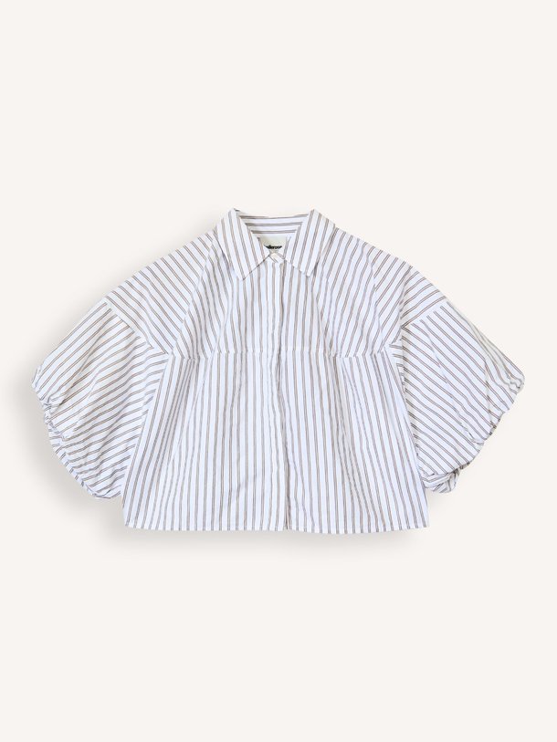 Ontdek de Cassy katoenen blouse met strepen van Bellerose in de kleur Off-white bij Orangebag. Op werkdagen voor 21:45 besteld, morgen in huis.