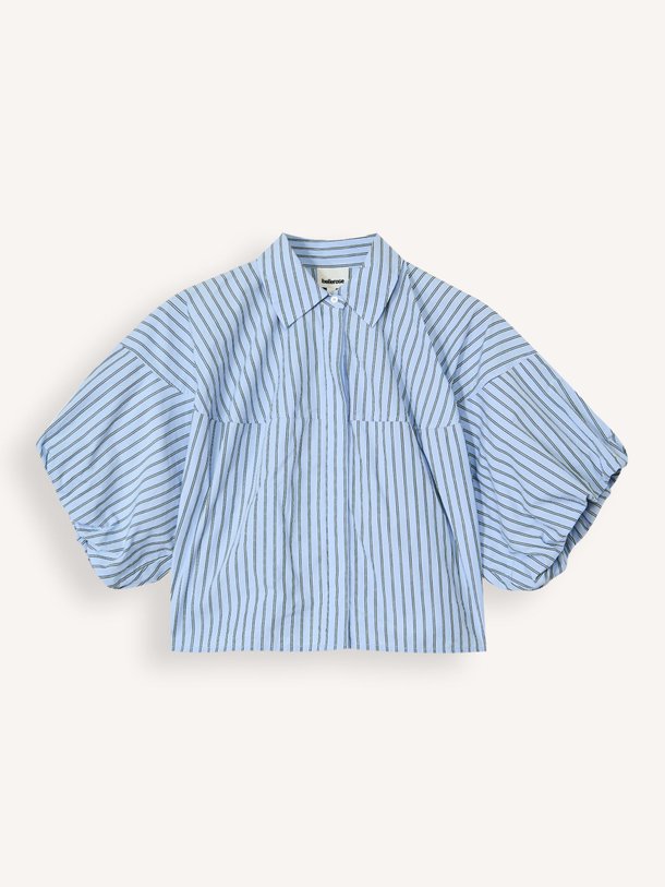 Ontdek de Cassy katoenen blouse met strepen van Bellerose in de kleur Blauw bij Orangebag. Op werkdagen voor 21:45 besteld, morgen in huis.