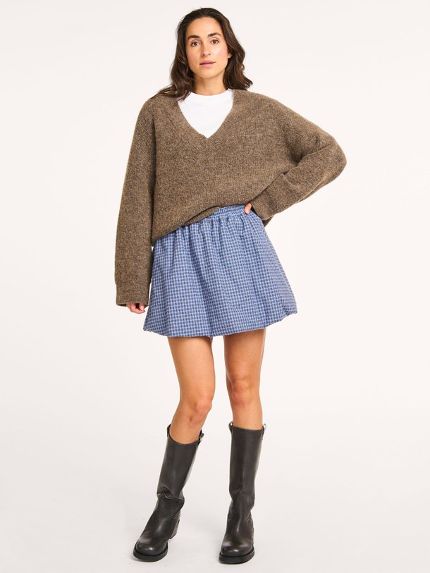 Ontdek de Sanda organic cotton geruite rok van Baum und Pferdgarten in de kleur Blauw bij Orangebag. Op werkdagen voor 21:45 besteld, morgen in huis.