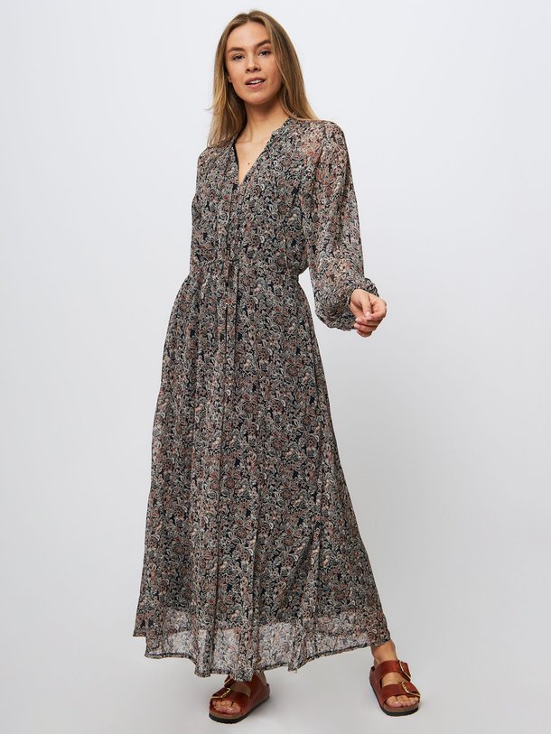 Ontdek de Viscose maxi jurk met print van Summum in de kleur donkerblauw bij Orangebag. Op werkdagen voor 21:45 besteld, morgen in huis.