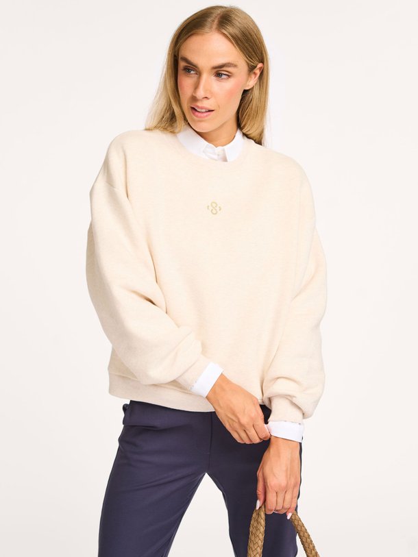 Ontdek de Hamburg katoenmix sweater van Summum in de kleur beige bij Orangebag. Op werkdagen voor 21:45 besteld, morgen in huis.