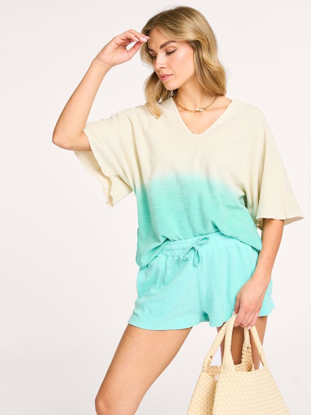 Ontdek de Kaftan katoenen badstof top van Speezys in de kleur aquablauw bij Orangebag. Op werkdagen voor 21:45 besteld, morgen in huis.