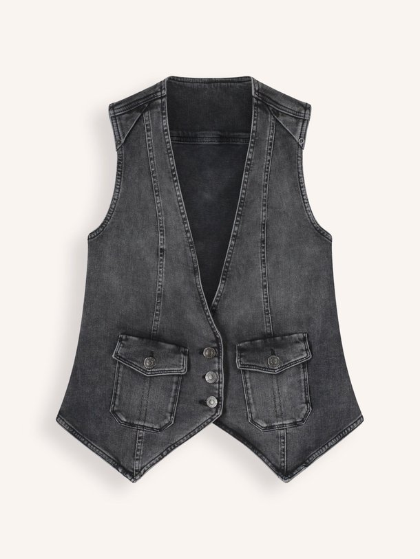 Ontdek de Denim gilet van Summum in de kleur zwart bij Orangebag. Op werkdagen voor 21:45 besteld, morgen in huis.