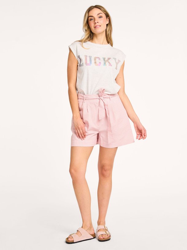 Ontdek de Judy viscosemix gestreepte short van By-Bar in de kleur lichtroze bij Orangebag. Op werkdagen voor 21:45 besteld, morgen in huis.