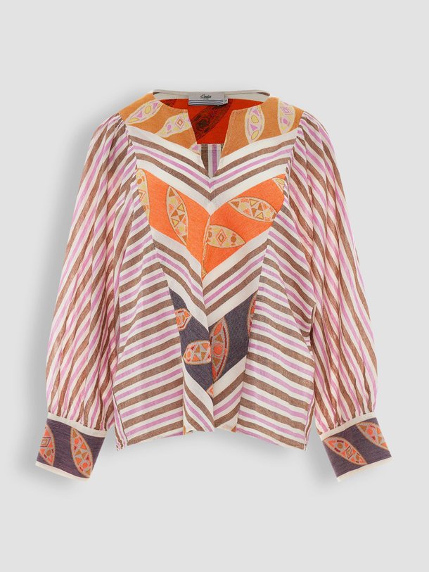 Ontdek de Zaira katoenen top met dessin van Devotion in de kleur lila bij Orangebag. Op werkdagen voor 21:45 besteld, morgen in huis.