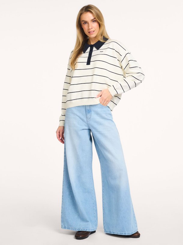 Ontdek de Marlene mid waist wide leg non-stretch jeans van Lois in de kleur Lichtblauw bij Orangebag. Op werkdagen voor 21:45 besteld, morgen in huis.