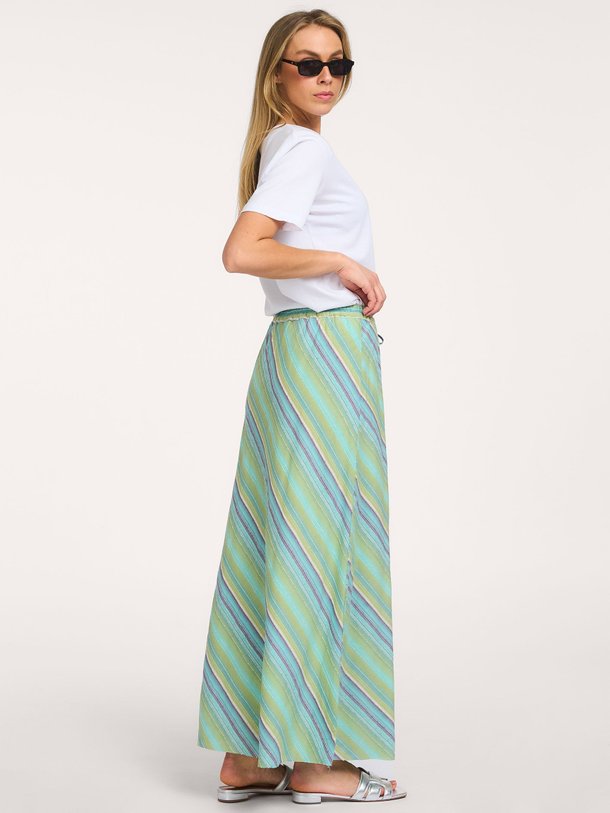 Ontdek de Praia, katoenmix gestreepte maxi rok van Sea Me Happy bij Orangebag. Op werkdagen voor 21:45 besteld, morgen in huis.