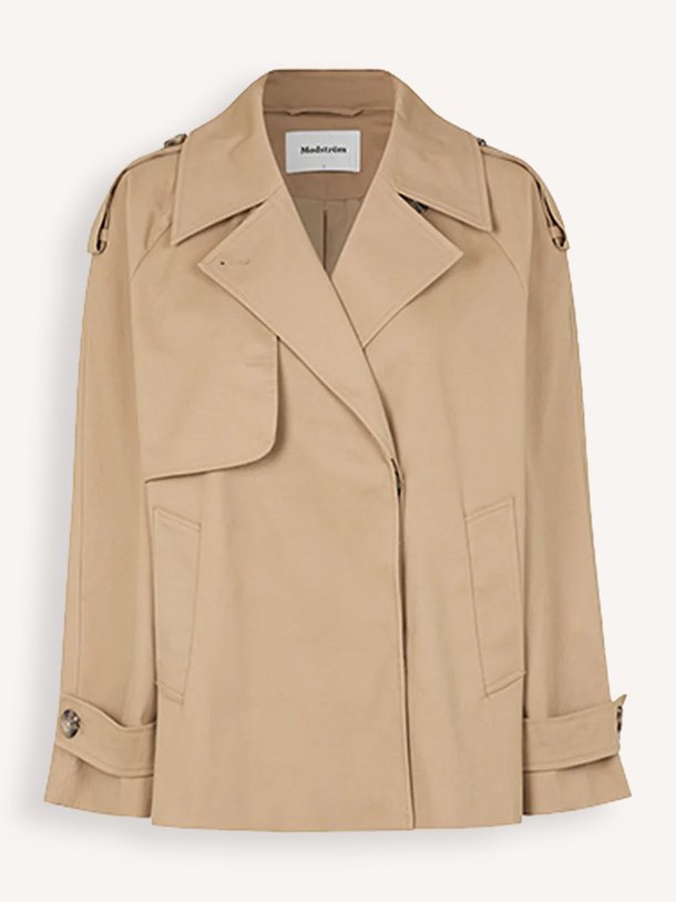 Ontdek de Clara katoenmix oversized trenchcoat van Modstrom in de kleur lichtbruin bij Orangebag. Op werkdagen voor 21:45 besteld, morgen in huis.