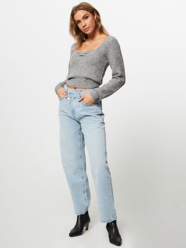 Ontdek de Criss Cross high straight fit non stretch jeans van Agolde in de kleur lichtblauw bij Orangebag. Op werkdagen voor 21:45 besteld, morgen in huis.