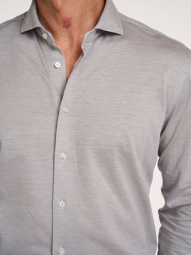 Ontdek de Camicia katoenmix jersey overhemd van Xacus in de kleur Grijs bij Orangebag. Op werkdagen voor 21:45 besteld, morgen in huis.