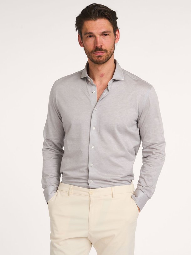 Ontdek de Camicia katoenmix jersey overhemd van Xacus in de kleur Grijs bij Orangebag. Op werkdagen voor 21:45 besteld, morgen in huis.