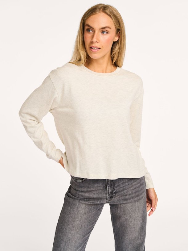 Ontdek de Ypawood katoenmix super soft longsleeve van American Vintage in de kleur lichtgrijs bij Orangebag. Op werkdagen voor 21:45 besteld, morgen in huis.