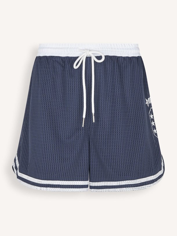 Ontdek de Bille geweven opengewerkte short van Lollys Laundry in de kleur Donkerblauw bij Orangebag. Op werkdagen voor 21:45 besteld, morgen in huis.