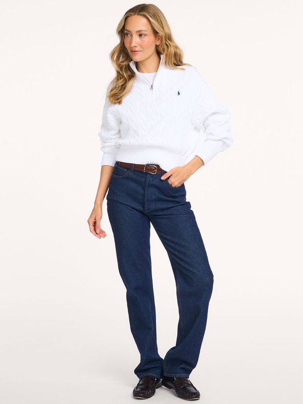 Ontdek de Katoenen half zip kabeltrui van Ralph Lauren in de kleur Wit bij Orangebag. Op werkdagen voor 21:45 besteld, morgen in huis.