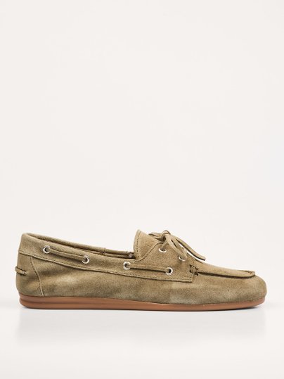 Posa Suède loafers - Kaki Ontdek de Suède loafers van Posa in de kleur Kaki bij Orangebag. Op werkdagen voor 21:45 besteld, morgen in huis.