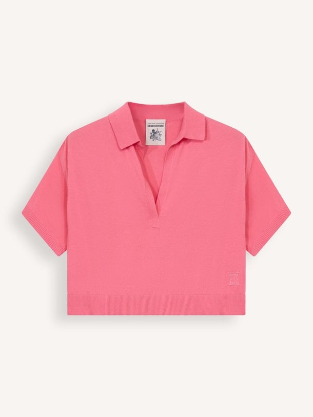 Ontdek de Katoenen top van Semicouture in de kleur roze bij Orangebag. Op werkdagen voor 21:45 besteld, morgen in huis.