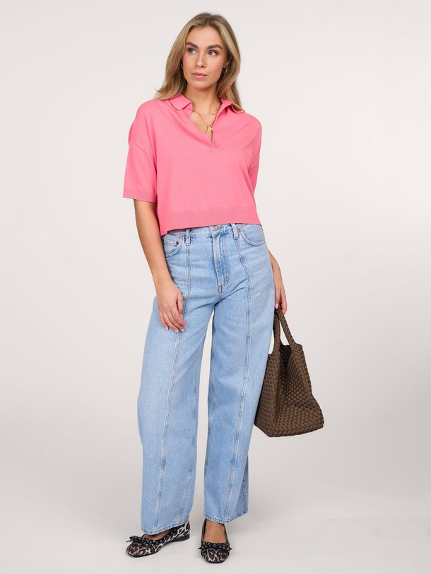 Ontdek de Katoenen top van Semicouture in de kleur roze bij Orangebag. Op werkdagen voor 21:45 besteld, morgen in huis.