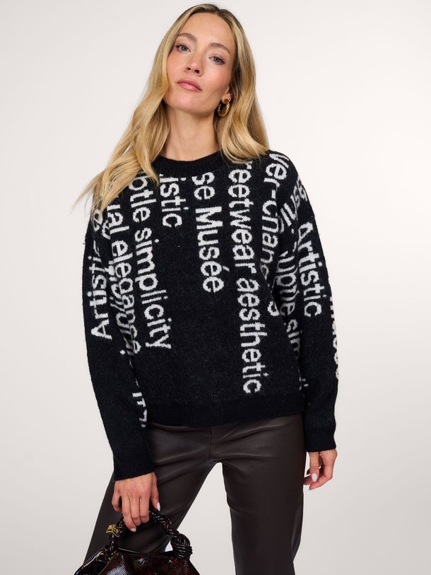 Ontdek de Ibra wolmix trui met dessin van Copenhagen Muse in de kleur zwart bij Orangebag. Op werkdagen voor 21:45 besteld, morgen in huis.