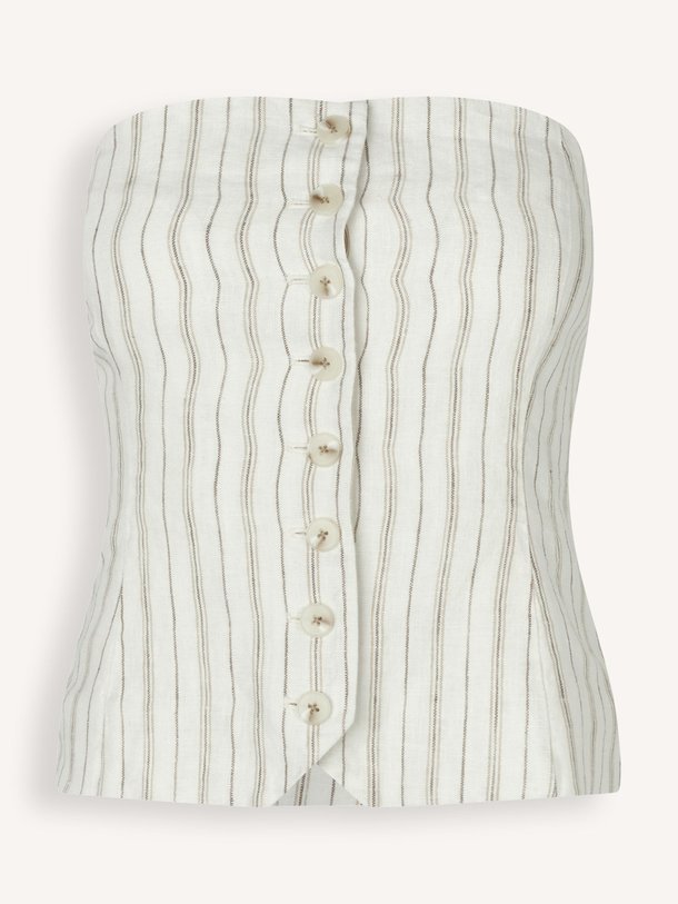 Ontdek de Saellena linnen strapless top van Samsoe Samsoe in de kleur ecru bij Orangebag. Op werkdagen voor 21:45 besteld, morgen in huis.