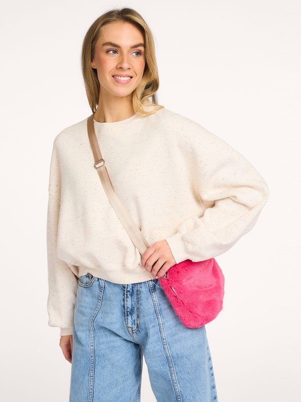 Ontdek de Fancy katoenmix sweater van Bellerose in de kleur Ecru bij Orangebag. Op werkdagen voor 21:45 besteld, morgen in huis.