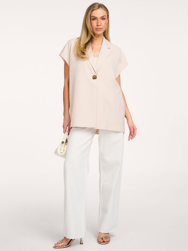 Ontdek de Blanca viscosemix gilet van Second Female in de kleur Crème bij Orangebag. Op werkdagen voor 21:45 besteld, morgen in huis.