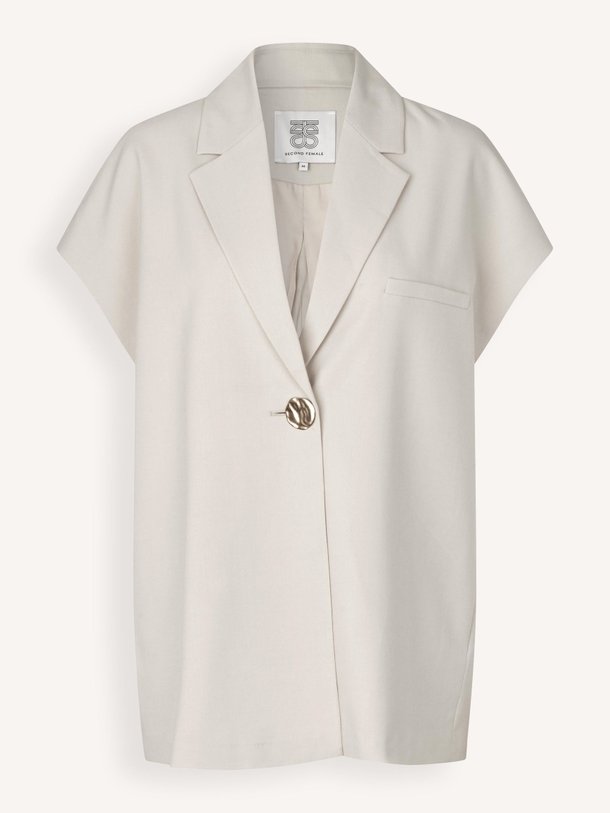 Ontdek de Blanca viscosemix gilet van Second Female in de kleur Crème bij Orangebag. Op werkdagen voor 21:45 besteld, morgen in huis.