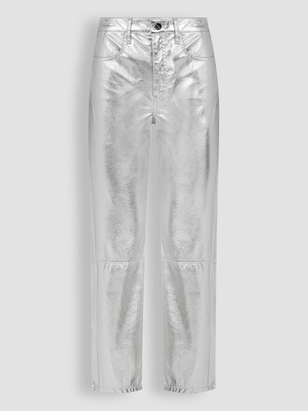 Ontdek de Halo leatherlook straight fit broek van Alchemist in de kleur zilverkleur bij Orangebag. Op werkdagen voor 21:45 besteld, morgen in huis.
