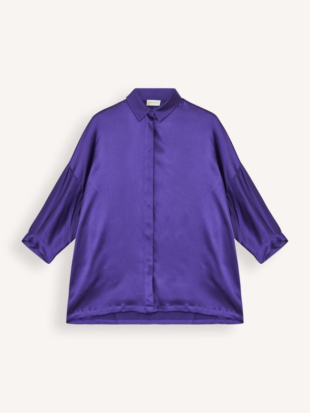 Ontdek de Manon zijden blouse van Karma Koma in de kleur paars bij Orangebag. Op werkdagen voor 21:45 besteld, morgen in huis.