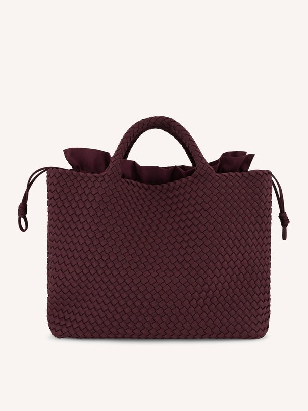 Ontdek de Gevlochten handtas large van Marrea in de kleur bordeauxrood bij Orangebag. Op werkdagen voor 21:45 besteld, morgen in huis.
