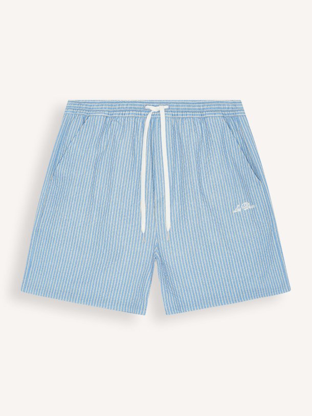 Ontdek de Stan geweven gestreepte zwembroek van Les Deux in de kleur Blauw bij Orangebag. Op werkdagen voor 21:45 besteld, morgen in huis.