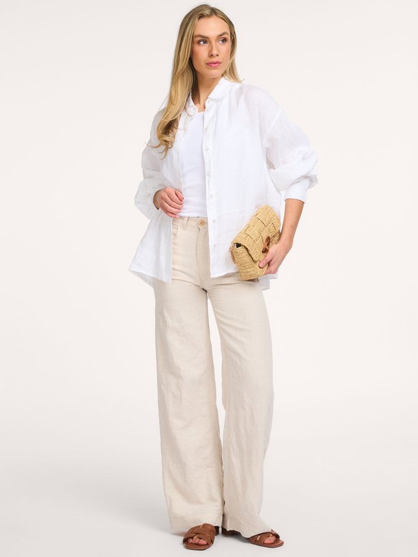 Ontdek de Rosa, katoen/linnenmix wide leg broek van Lois bij Orangebag. Op werkdagen voor 21:45 besteld, morgen in huis.