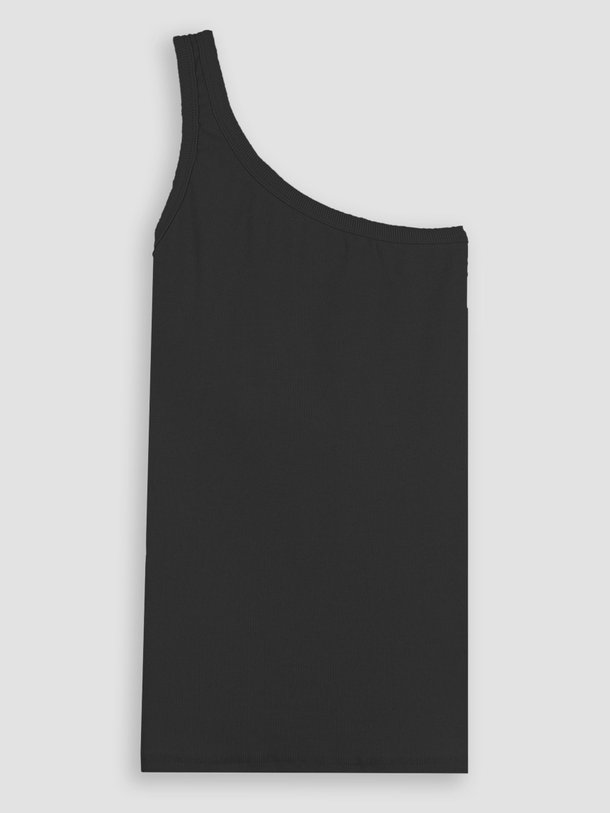 Ontdek de Igor katoenmix one shoulder rib tanktop van Modstrom in de kleur zwart bij Orangebag. Op werkdagen voor 21:45 besteld, morgen in huis.