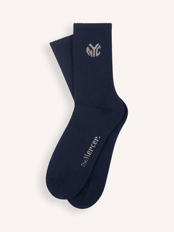 Ontdek de The Subway katoenmix sokken van Mercer Amsterdam in de kleur Donkerblauw bij Orangebag. Op werkdagen voor 21:45 besteld, morgen in huis.