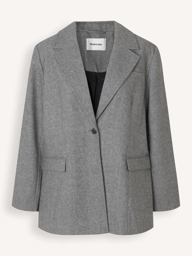 Ontdek de Simon wolmix blazer van Modstrom in de kleur Grijs bij Orangebag. Op werkdagen voor 21:45 besteld, morgen in huis.