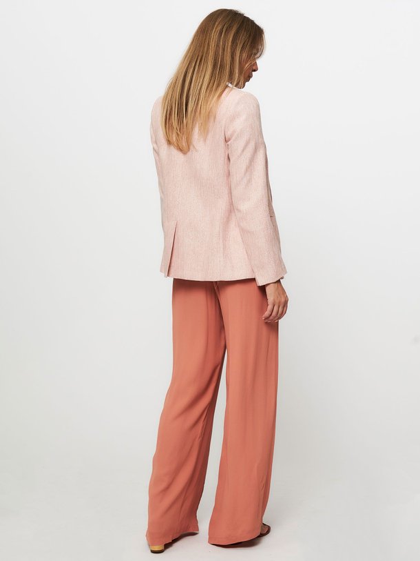 Ontdek de Linnen/katoenmix blazer met lurex van forte_forte in de kleur lichtroze bij Orangebag. Op werkdagen voor 21:45 besteld, morgen in huis.