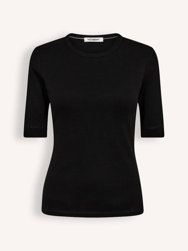 Ontdek de Granny organic cotton T-shirt van Co'Couture in de kleur zwart bij Orangebag. Op werkdagen voor 21:45 besteld, morgen in huis.