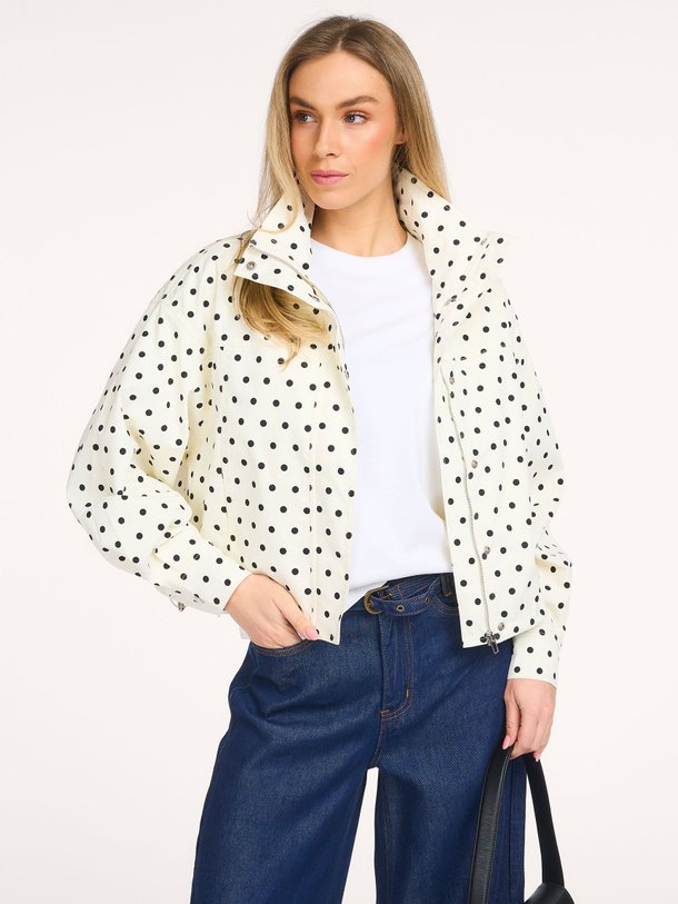 Ontdek de Callisa geweven jack met stippen van Neo Noir in de kleur Wit bij Orangebag. Op werkdagen voor 21:45 besteld, morgen in huis.