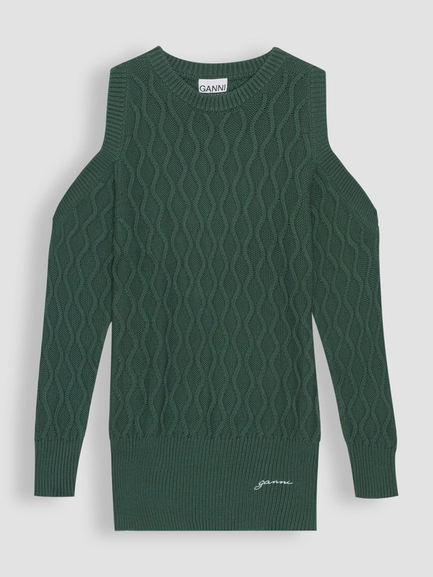 Ontdek de Organic cotton jurk van Ganni in de kleur donkergroen bij Orangebag. Op werkdagen voor 21:45 besteld, morgen in huis.