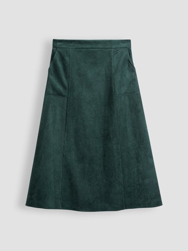 Ontdek de Tavel geweven ribcord A-lijn rok van La Fee Maraboutee in de kleur donkergroen bij Orangebag. Op werkdagen voor 21:45 besteld, morgen in huis.