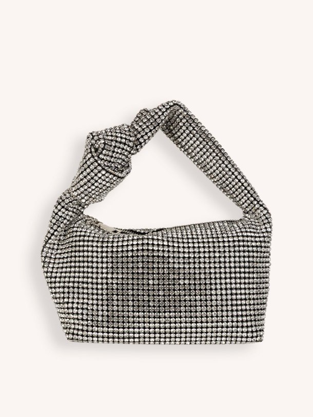 Ontdek de Cristal geweven handtas met strass van Dante 6 in de kleur Zilverkleur bij Orangebag. Op werkdagen voor 21:45 besteld, morgen in huis.