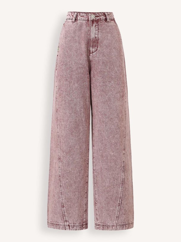 Ontdek de Alita high waist loose fit non stretch jeans van Frnch in de kleur bordeauxrood bij Orangebag. Op werkdagen voor 21:45 besteld, morgen in huis.